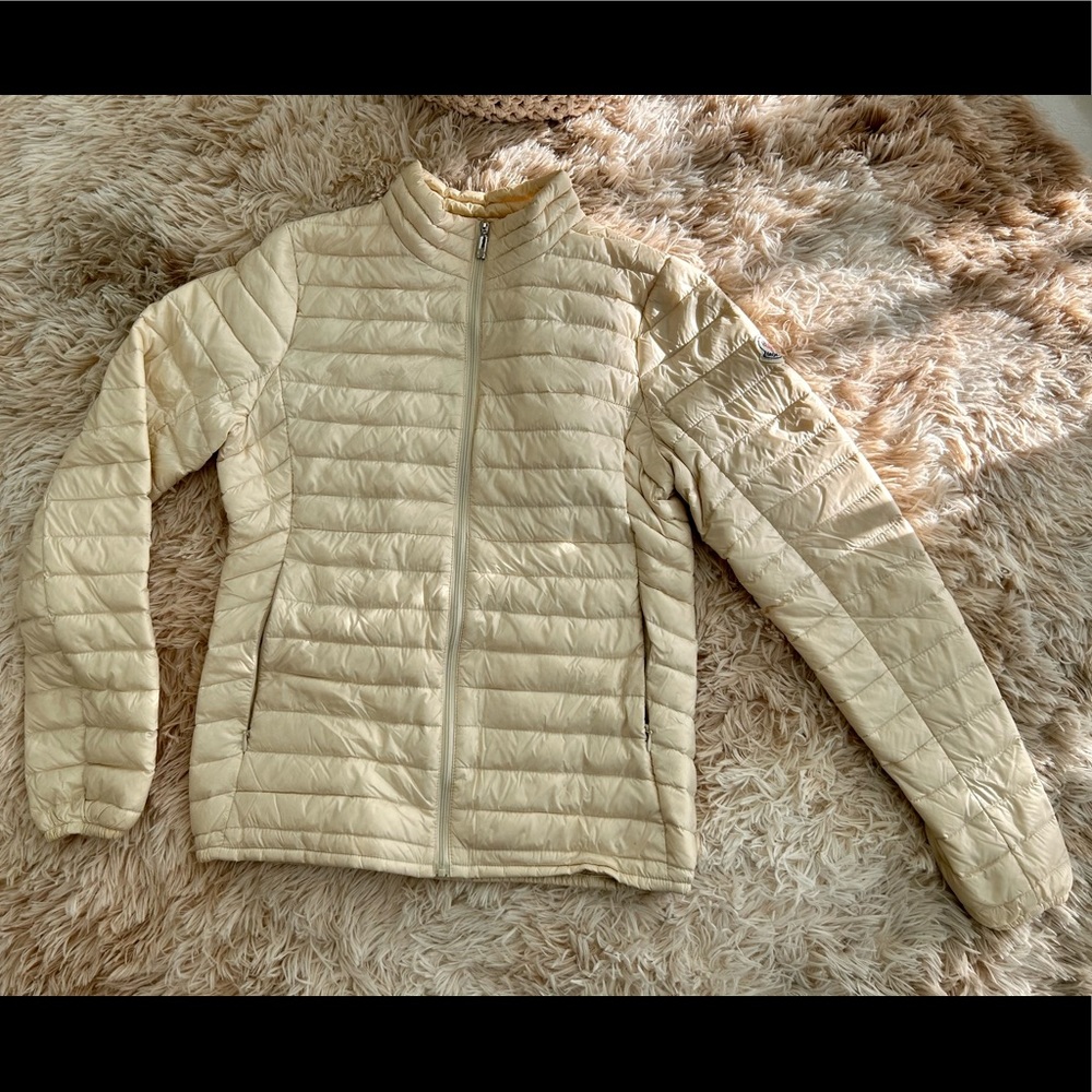 MONCLER - short & light puffer jacket - light creme - size 2